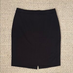 Ann Taylor Textured Black Pencil Skirt